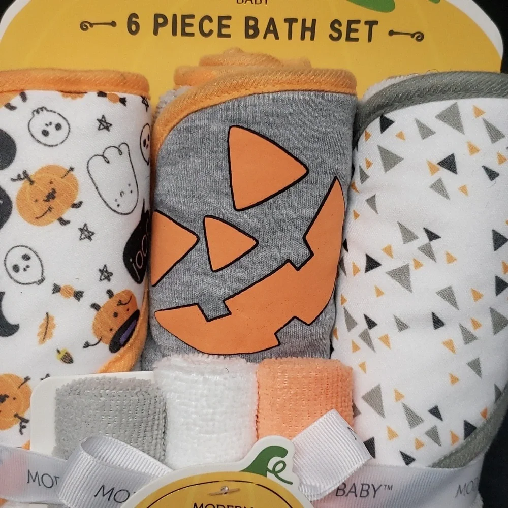 Modern Baby NWT Halloween/Fall 6-Piece Bath Set